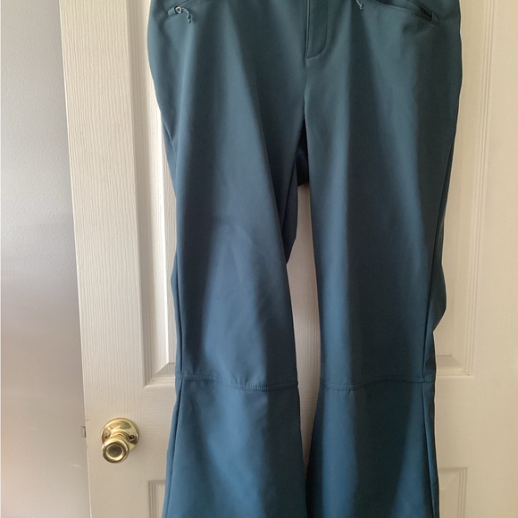 Free Country Pants - Free Country Blue Flare Wide Leg Pants